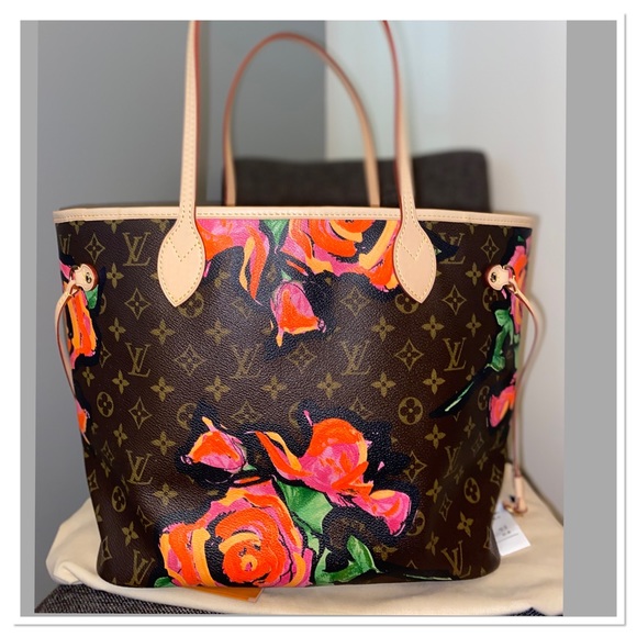 🎈SOLD🎈Louis Vuitton Roses Neverfull MM - Picture 10 of 16